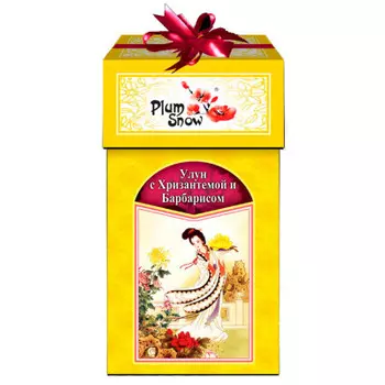 Чай зеленый Plum Snow улун с хризантемой и барбарисом 100г