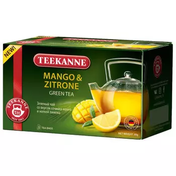 Чай Teekanne 20 пак*1.5 г манго-цитрон зеленый