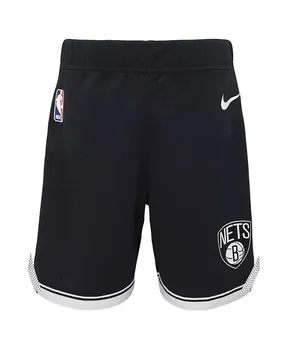 Черные шорты Toddler Brooklyn Nets Icon Replica Nike, черный