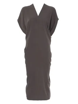 Платье с драпировкой MM6 Maison Margiela, зеленый