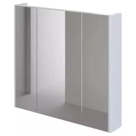 зеркало-шкаф для ванной комнаты итана nais 90 880х150х800 ncs s 2002-b50g (серый), матовая