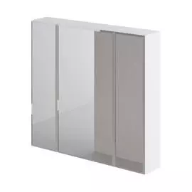 зеркальный шкаф итана white 75 750х146х700 (белый глянец)