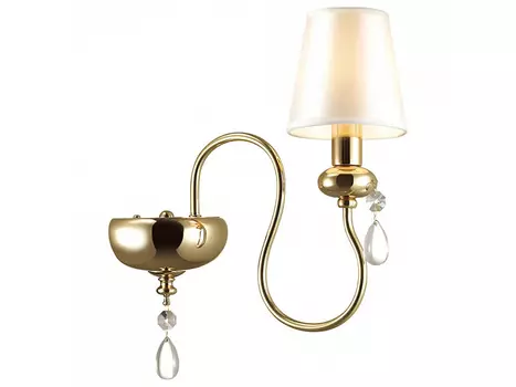 Бра meki (odeon light) золотой 12x35x30 см.