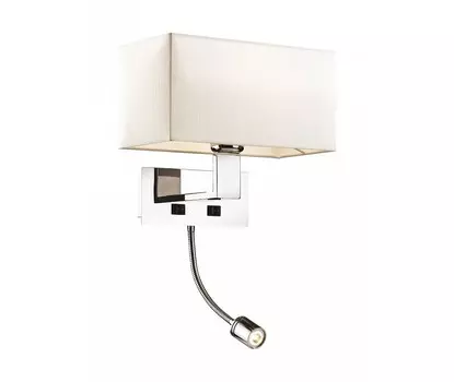 Бра с подсветкой norte (odeon light) бежевый 27x24 см.