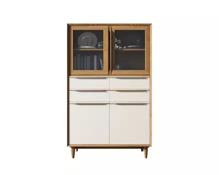 Буфет bruni white (etg-home) коричневый 100x160x40 см.