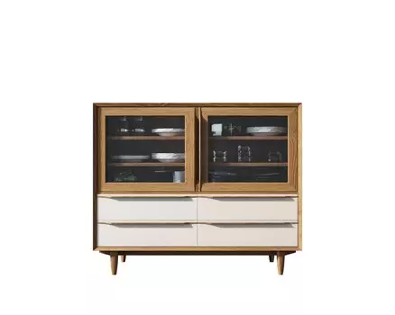 Буфет bruni white (etg-home) коричневый 120x100x40 см.