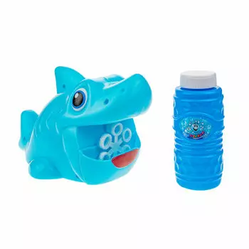 1TOY Игрушка для пускания мыльных пузырей Голубая акула