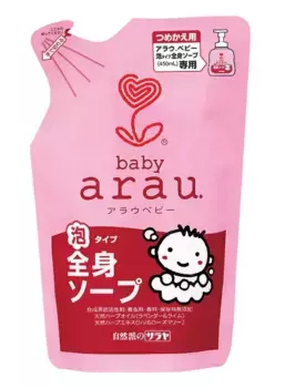 Arau Baby Foaming Full Body Soap Refill 400ml - гель для купания малышей 400мл. (картридж).