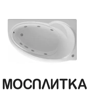 Акриловая ванна Aquatek Бетта 170х97 см BET170-0000011 с гидромассажем, белый