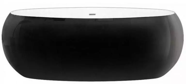 Акриловая ванна BelBagno BB18-NERO/BIA 180x90 см