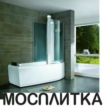 Акриловая ванна 170х85 см Orans OLS-BT-9501-R с гидромассажем со шторкой и душем, белая