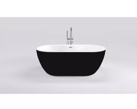 Акриловая ванна Black&amp;White Swan 111SBBL, 180x75 см, черная