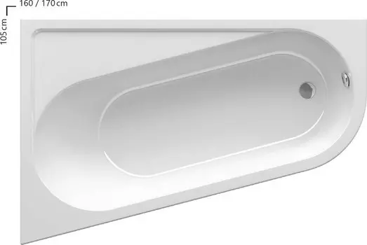Акриловая ванна Ravak CHROME 160х105 см L