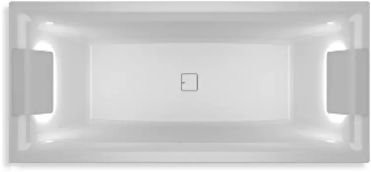 Акриловая ванна Riho Still Square Led 180x80 см R/L
