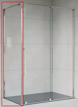 Боковая панель Vincea Arno 100 см стекло прозрачное, VSG-1A100CL