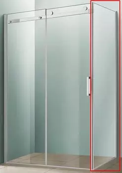Боковая панель Vincea Como 100 см хром, стекло прозрачное, VSG-1C100CL