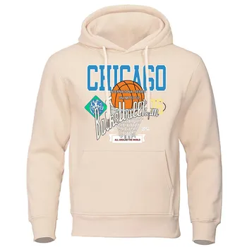 Chicago Basketball Dream 76 женский пуловер с принтом, толстовки для творчества, повседневная одежда больших размеров, осенняя теплая женская толстовка S