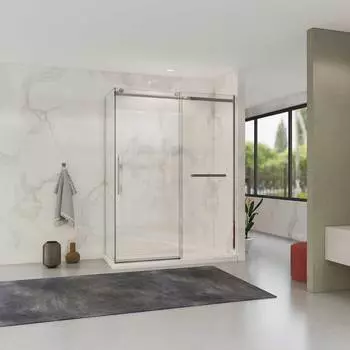 Душевой уголок Vincea Como Soft VSR-1CS9015CL 150x90 см профиль хром, стекло прозрачное
