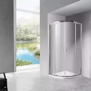 Душевой уголок Vincea Scala 90x90 профиль хром стекло прозрачное