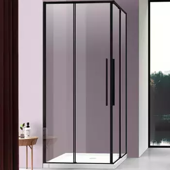 Душевой уголок Vincea Slim-N VSS-4SN8010CLB 100x80, профиль черный
