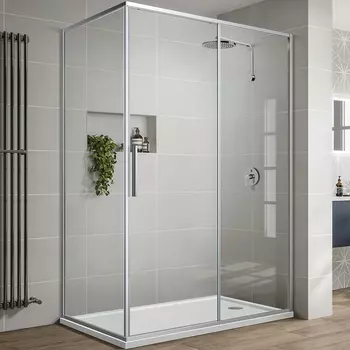 Душевой уголок Vincea Slim-U 120х90 хром стекло прозрачное