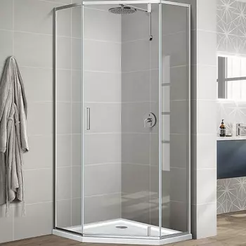 Душевой уголок Vincea Slim-U 90х90 хром стекло прозрачное