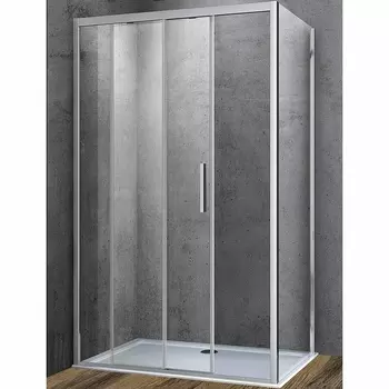 Душевой уголок Vincea Soft 150х80 хром стекло прозрачное