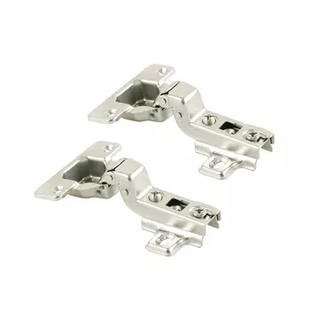 Петля мебельная вкладная Slide-on 110° никель 100х100х50 мм (2 шт.) (2pcs-M250-Inst)