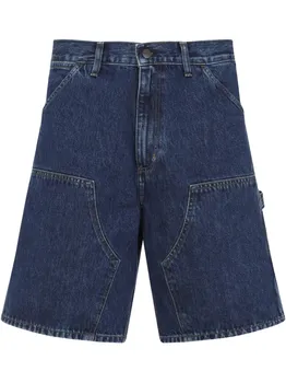 Шорты из хлопкового денима Carhartt WIP, синий