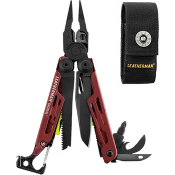 Мультитул Leatherman Signal, 19 функций, бордовый, нейлоновый чехол 832745