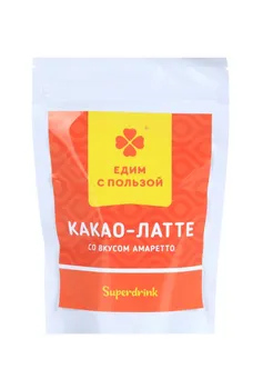 Какао-Латте Едим с пользой растворимый со вкусом Амаретто, 150 г