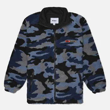 Мужская флисовая куртка Butter Goods Camo Sherpa, цвет синий, размер S