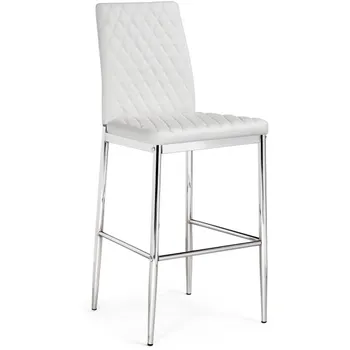 Барный стул Woodville Teon white / chrome 15513