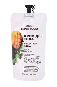 Крем Cafe mimi д/тела бархатная кожа восстан/питание манго/базилик, 100 мл