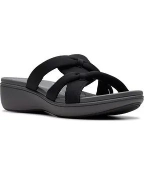 Сандалии Cloudsteppers Breeze Rae Cam Slip-On Flat Clarks, черный