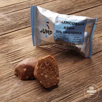 Конфета орехово-фруктовая со вкусом «Арахисовый крем», Jump One - 30 г