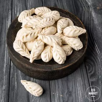 Пельмени курзе ручной лепки из мяса курицы Ecomarket.ru - 600 г