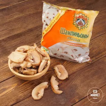 Шампиньоны резаные ~ 400 г