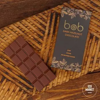 Шоколад тёмный фундучный, bob ~ 50 г (1 шт)