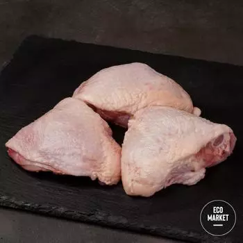 Куриное бедро с кожей охл. Халяль Ecomarket.ru ~ 600 г (0.6 кг)