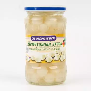 Лучок Stollenwerk Жемчужный пикантный кисло-сладкий - 320 г