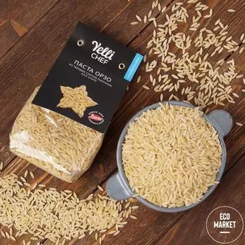 Макаронные изделия паста Орзо в форме рисинок, Yelli ~ 350 г
