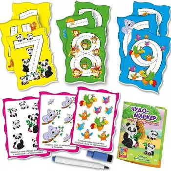 Настольная игра, Vladi Toys, Чудо-маркер, &amp; quot;Зоопарк&amp; quot;