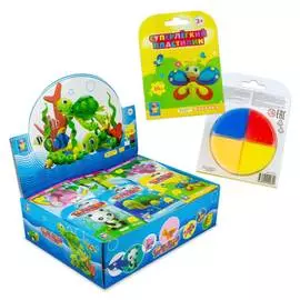 Суперлёгкий пластилин, 1TOY, &amp; quot;Животные&amp; quot;, 30 гр, 3 цвета