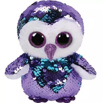 Мягкая игрушка, TY, Мунлайт сова, с пайетками, 25см