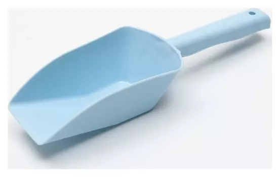 Совок мерный для корма, 25 х 7,5 х 4,8 см, голубой