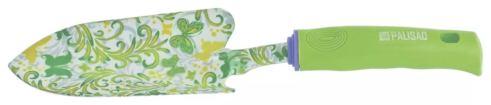 Совок посадочный широкий, 80 х 330 мм, стальной, пластиковая рукоятка, Flower Green