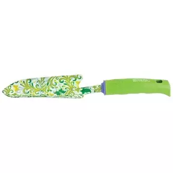 Совок посадочный узкий, 55 х 330 мм, стальной, пластиковая рукоятка, Flower Green