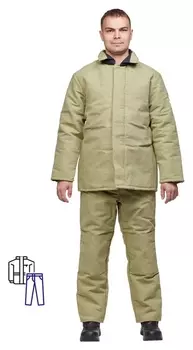 Спец.костюм костюм сварщика брезентовый утепл. кур/брюки (52-54) 170-176