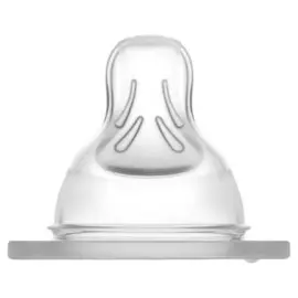 Соска силиконовая для бутылочек с широким горлышком Teat Spill Free